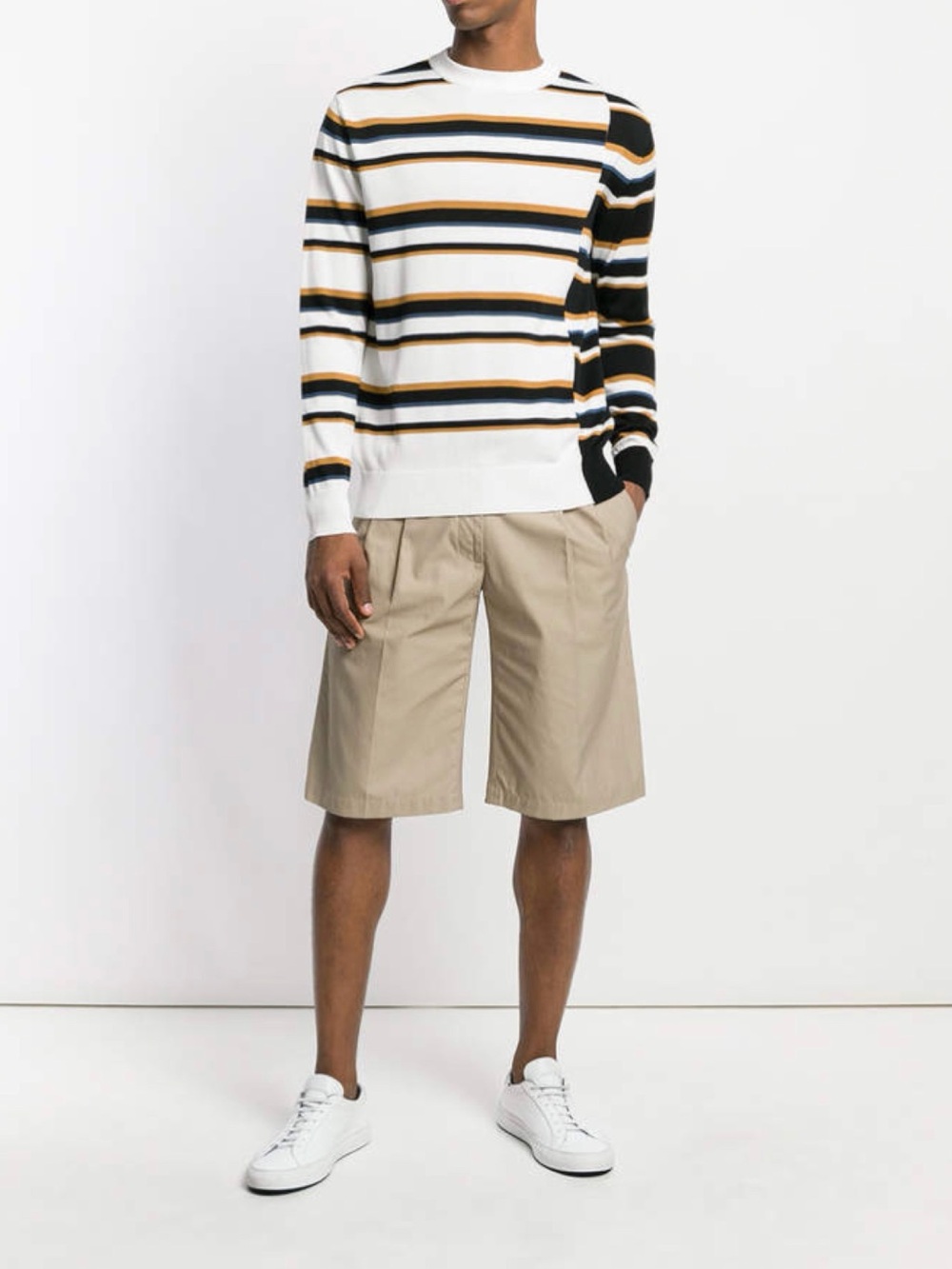 Maison Kitsune Surf Striped Sweater Size L